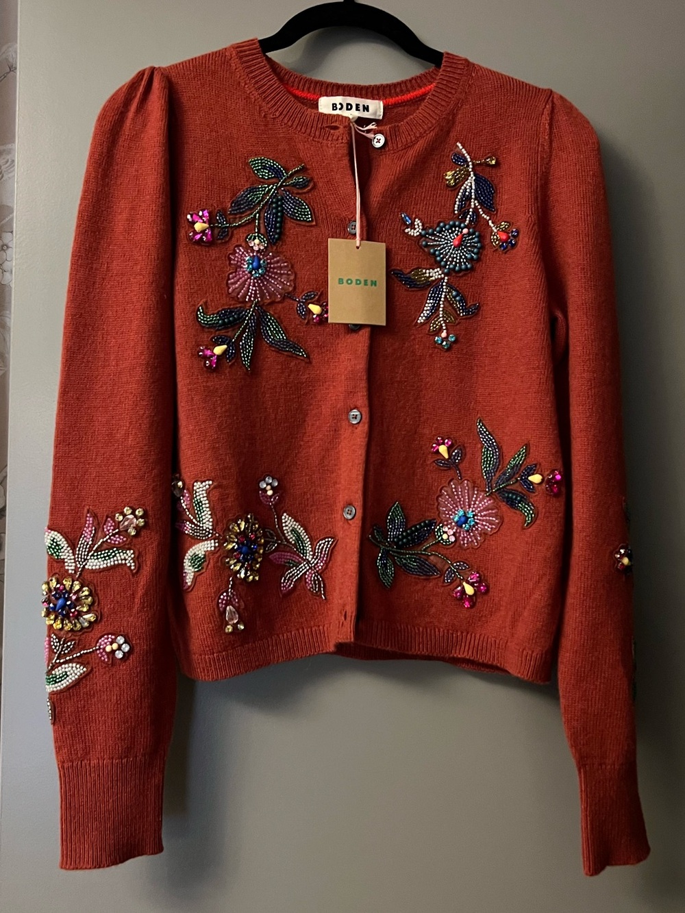 Boden-Ria Embellished Knit Cardigan - Picture 2 of 2